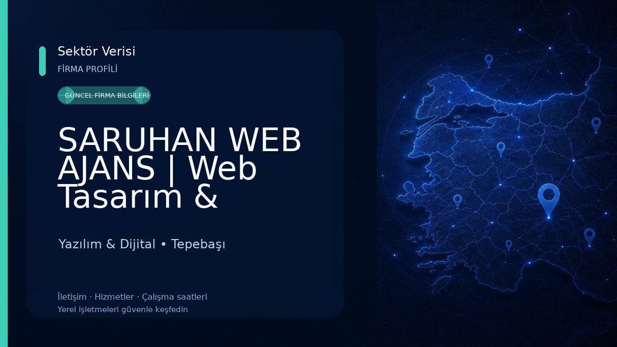 SARUHAN WEB AJANS | Web Tasarım & Yazılım & Dijital Ajans Yazılım & Dijital