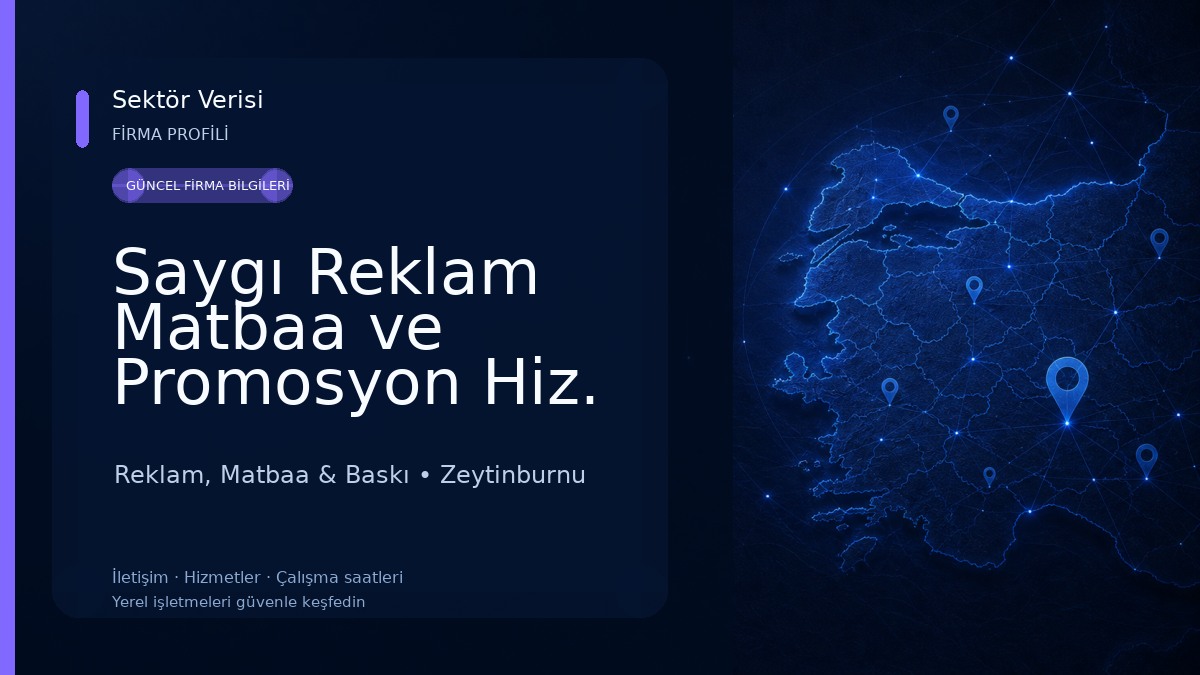 Saygı Reklam Matbaa ve Promosyon Hiz. Ltd.Şti. Reklam, Matbaa & Baskı