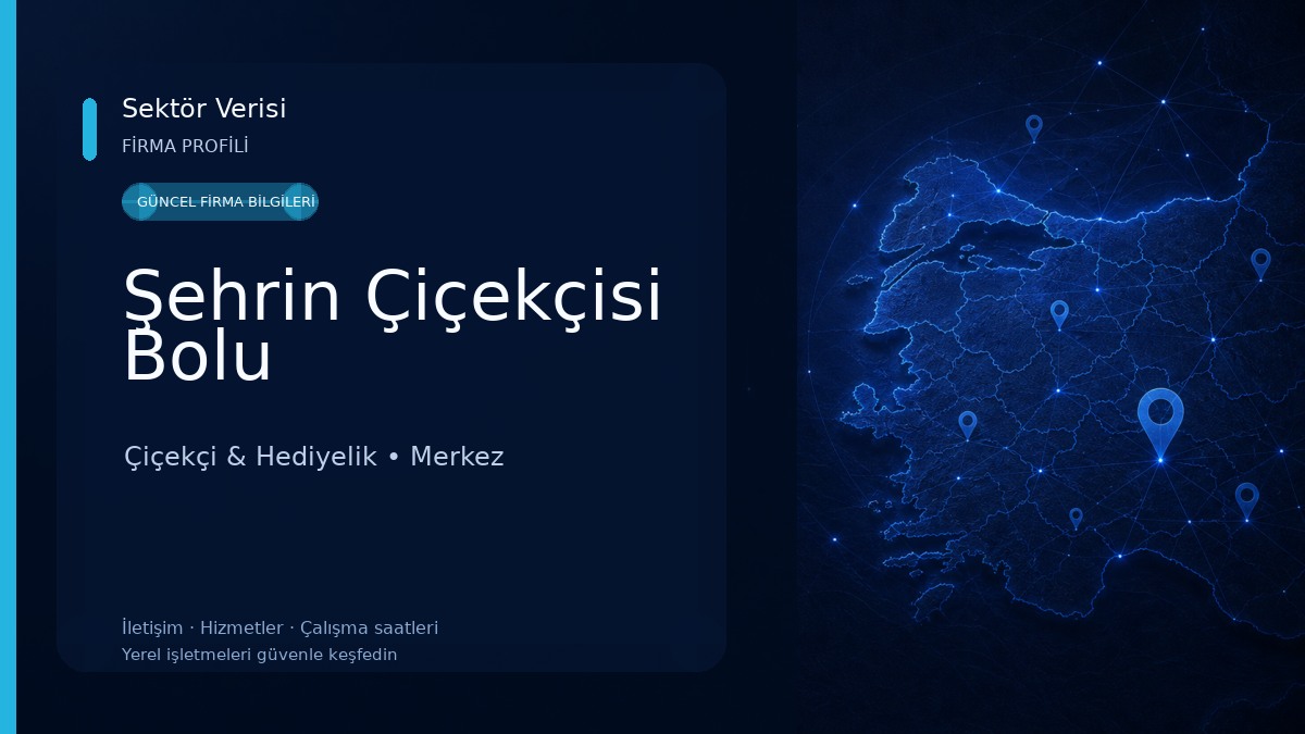 Şehrin Çiçekçisi Bolu
