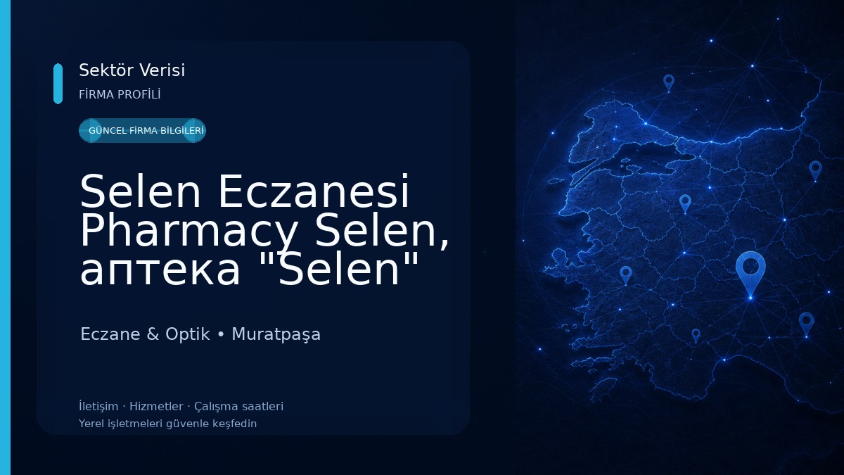 Selen Eczanesi Pharmacy Selen, aптека "Selen" Eczane & Optik