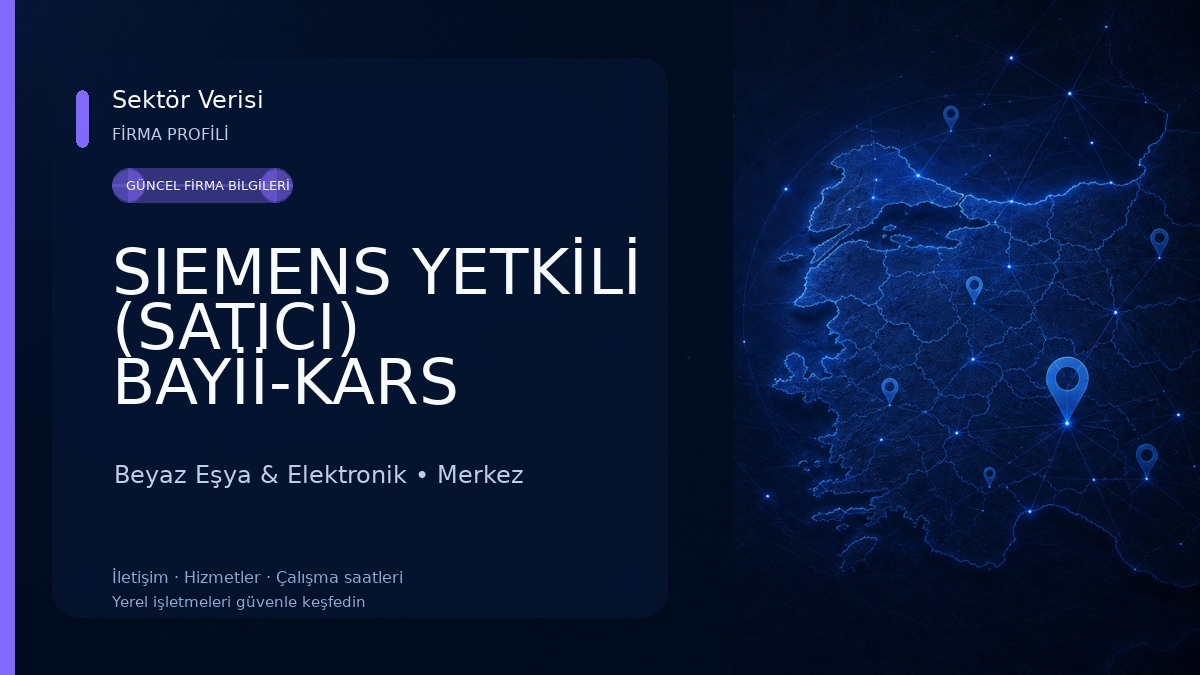 SIEMENS YETKİLİ (SATICI) BAYİİ-KARS Beyaz Eşya & Elektronik