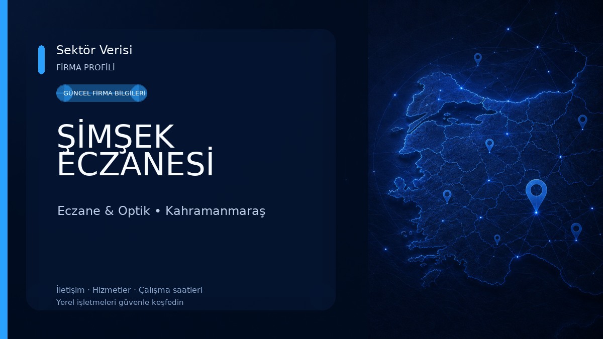 ŞİMŞEK ECZANESİ Eczane & Optik