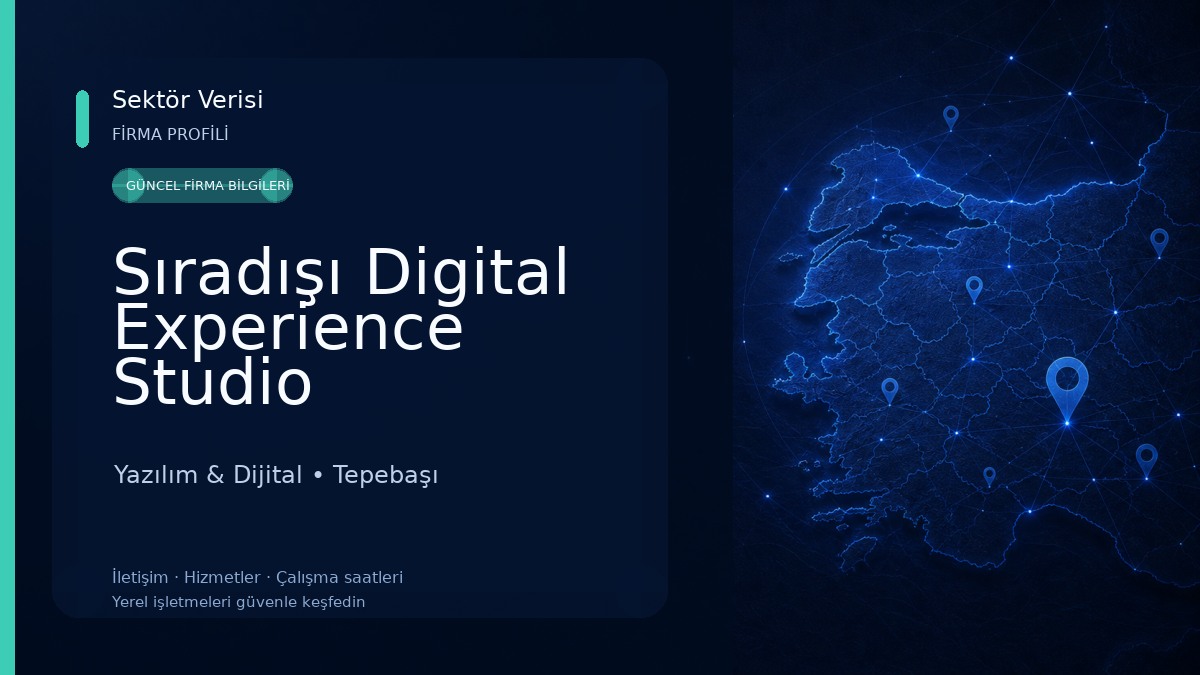 Sıradışı Digital Experience Studio Yazılım & Dijital