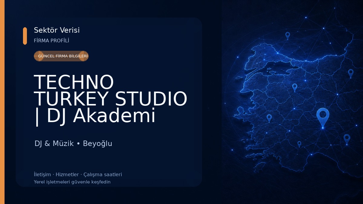 TECHNO TURKEY STUDIO | DJ Akademi DJ & Müzik