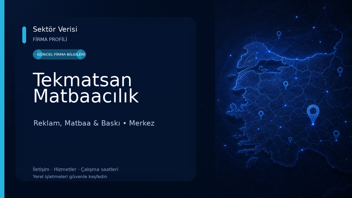 Tekmatsan Matbaacılık Reklam, Matbaa & Baskı