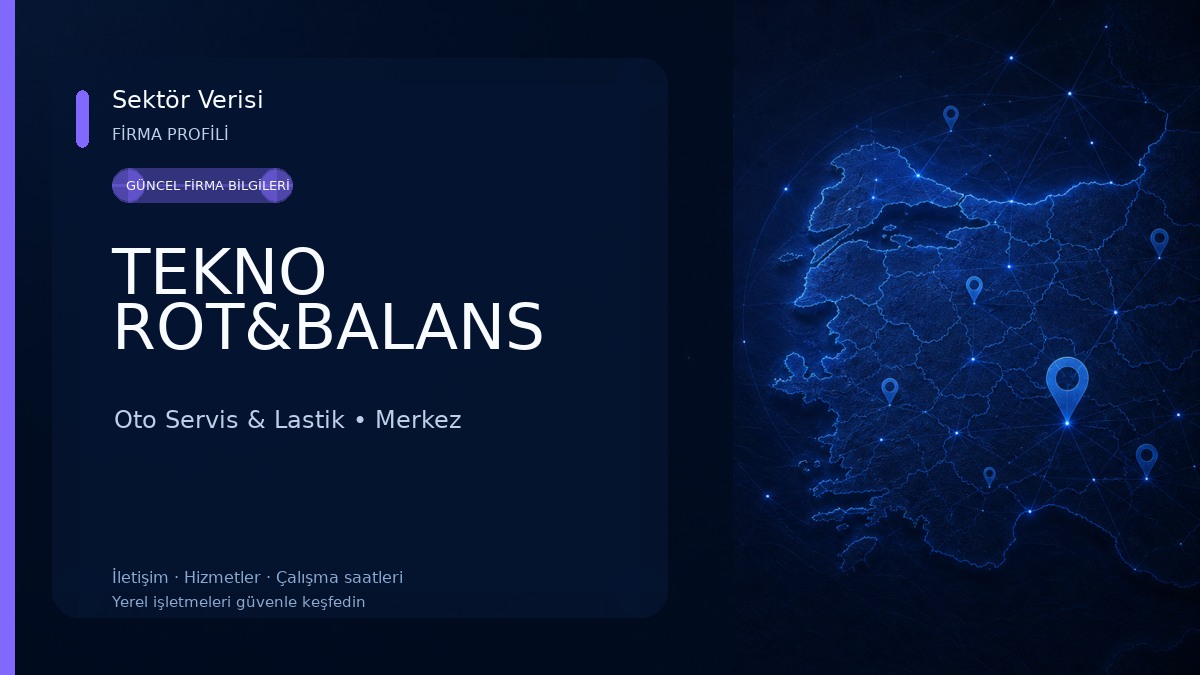 TEKNO ROT&BALANS Oto Servis & Lastik