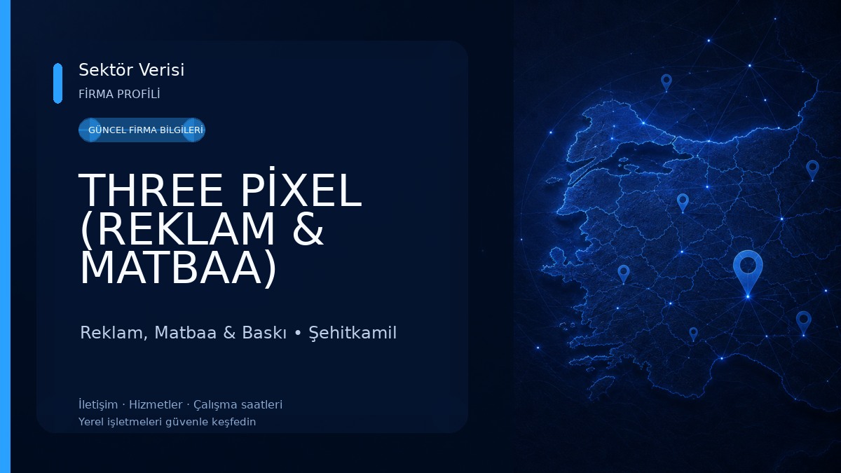 THREE PİXEL (REKLAM & MATBAA) Reklam, Matbaa & Baskı