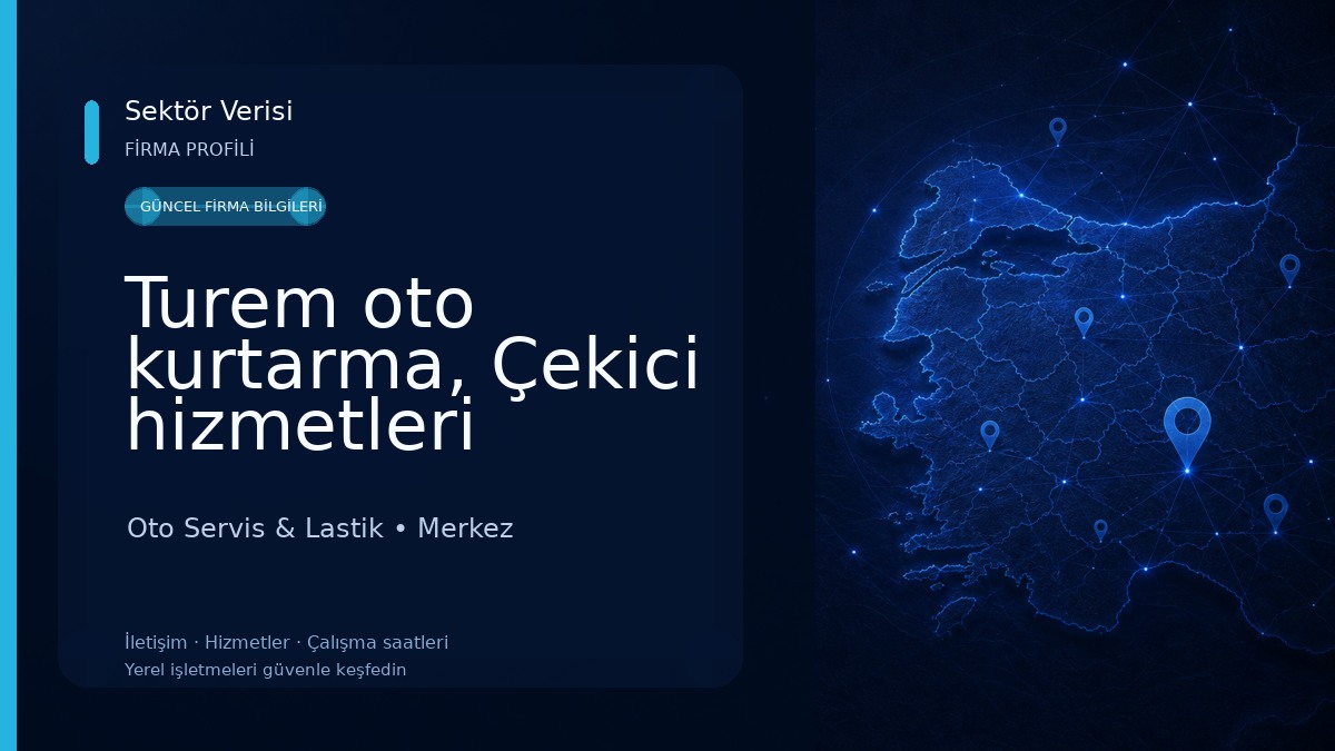 Turem oto kurtarma, Çekici hizmetleri Oto Servis & Lastik