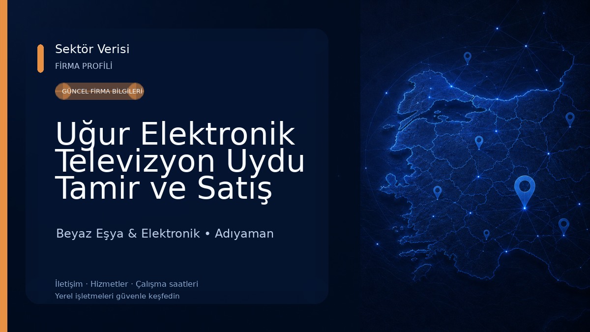 Uğur Elektronik Televizyon Uydu Tamir ve Satış Servisi Beyaz Eşya & Elektronik