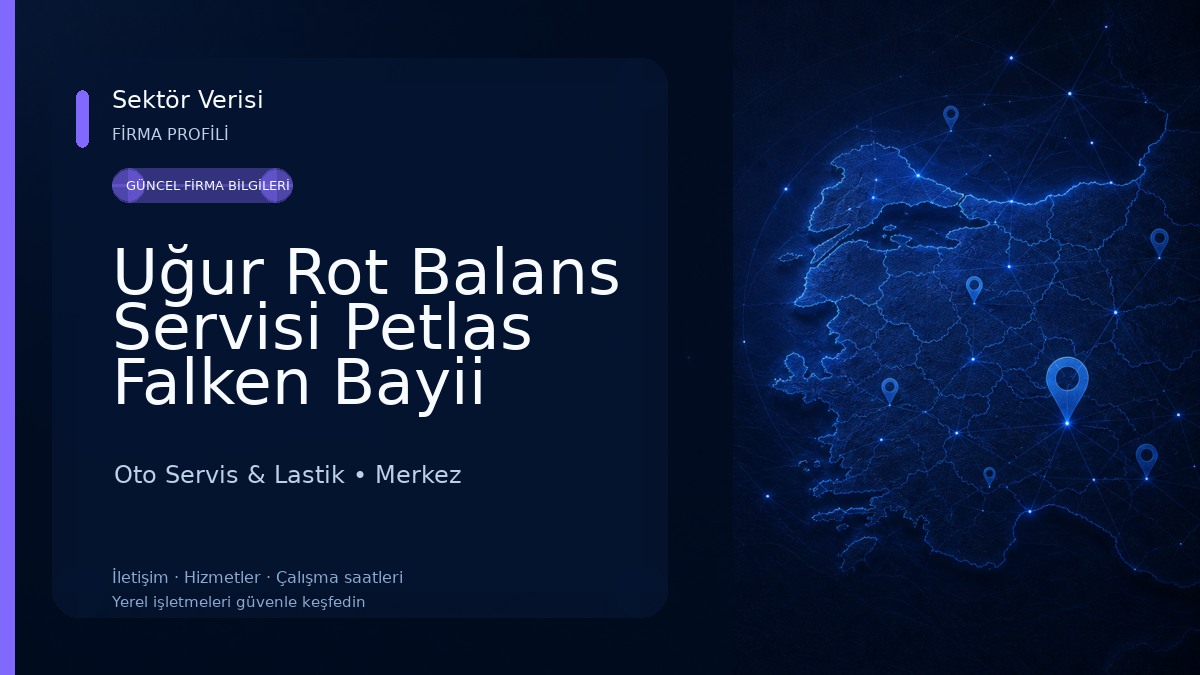 Uğur Rot Balans Servisi Petlas Falken Bayii arceo jant bayii 