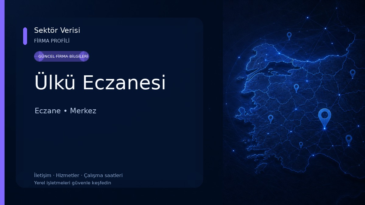 Ülkü Eczanesi Eczane