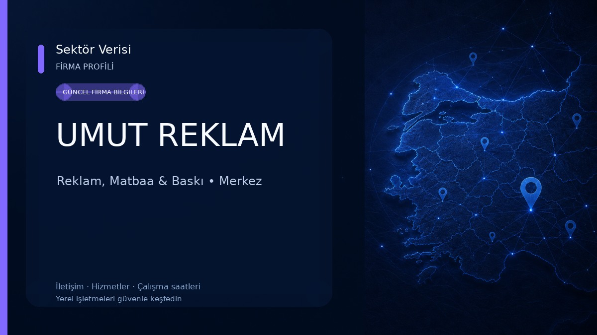 UMUT REKLAM Reklam, Matbaa & Baskı