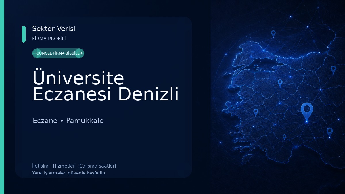 Üniversite Eczanesi Denizli Eczane