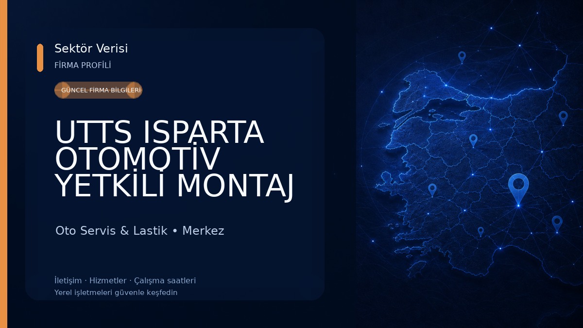 UTTS ISPARTA OTOMOTİV YETKİLİ MONTAJ FİRMASI ISPARTA JANT LASTİK Oto Servis & Lastik