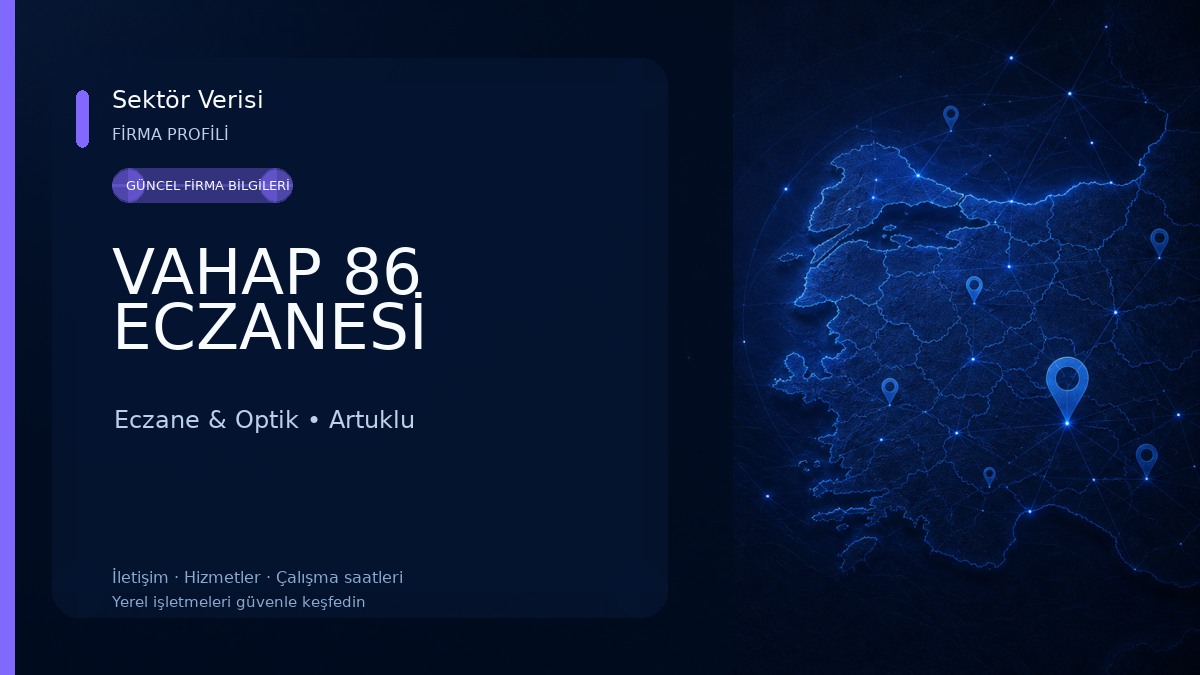 VAHAP 86 ECZANESİ Eczane & Optik