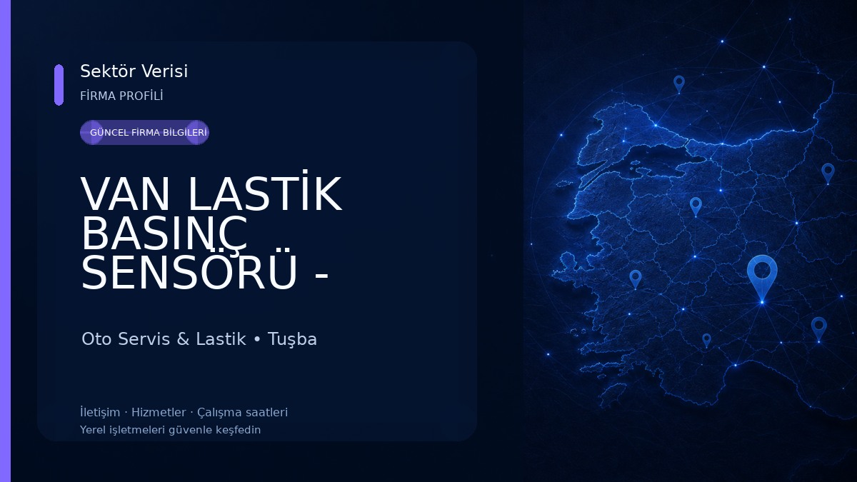 VAN LASTİK BASINÇ SENSÖRÜ - ZAFER JANT Oto Servis & Lastik
