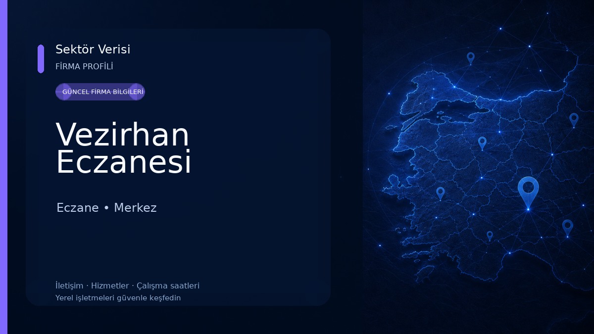 Vezirhan Eczanesi Eczane
