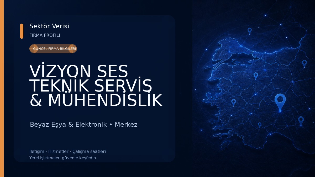 VİZYON SES TEKNİK SERVİS & MÜHENDİSLİK Beyaz Eşya & Elektronik