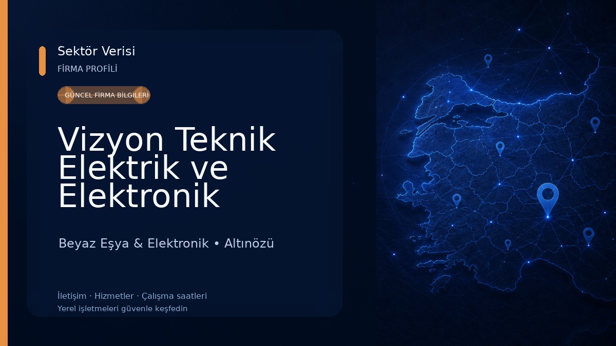 Vizyon Teknik Elektrik ve Elektronik Beyaz Eşya & Elektronik