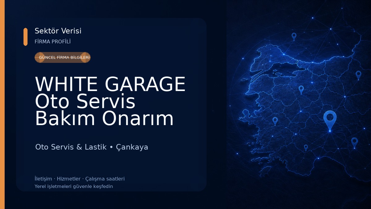 WHITE GARAGE Oto Servis Bakım Onarım Kılima Servisi Yedek Parça Lastik Akü ve DPF Çözüm Merkezi Oto Servis & Lastik