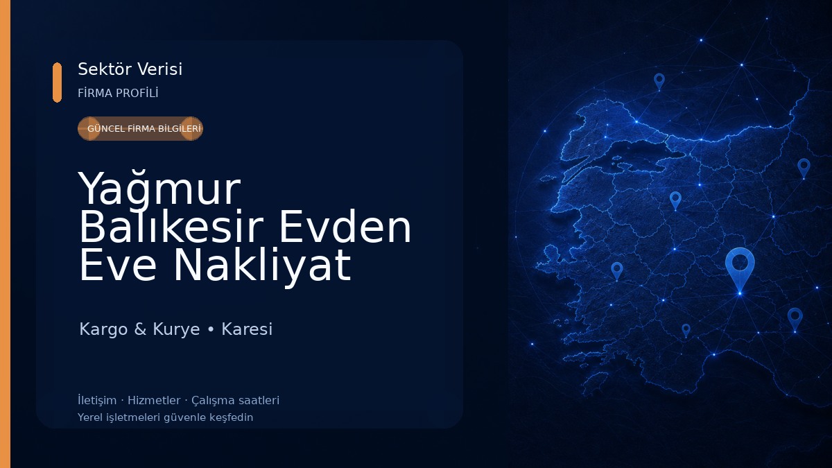 Yağmur Balıkesir Evden Eve Nakliyat Kargo & Kurye