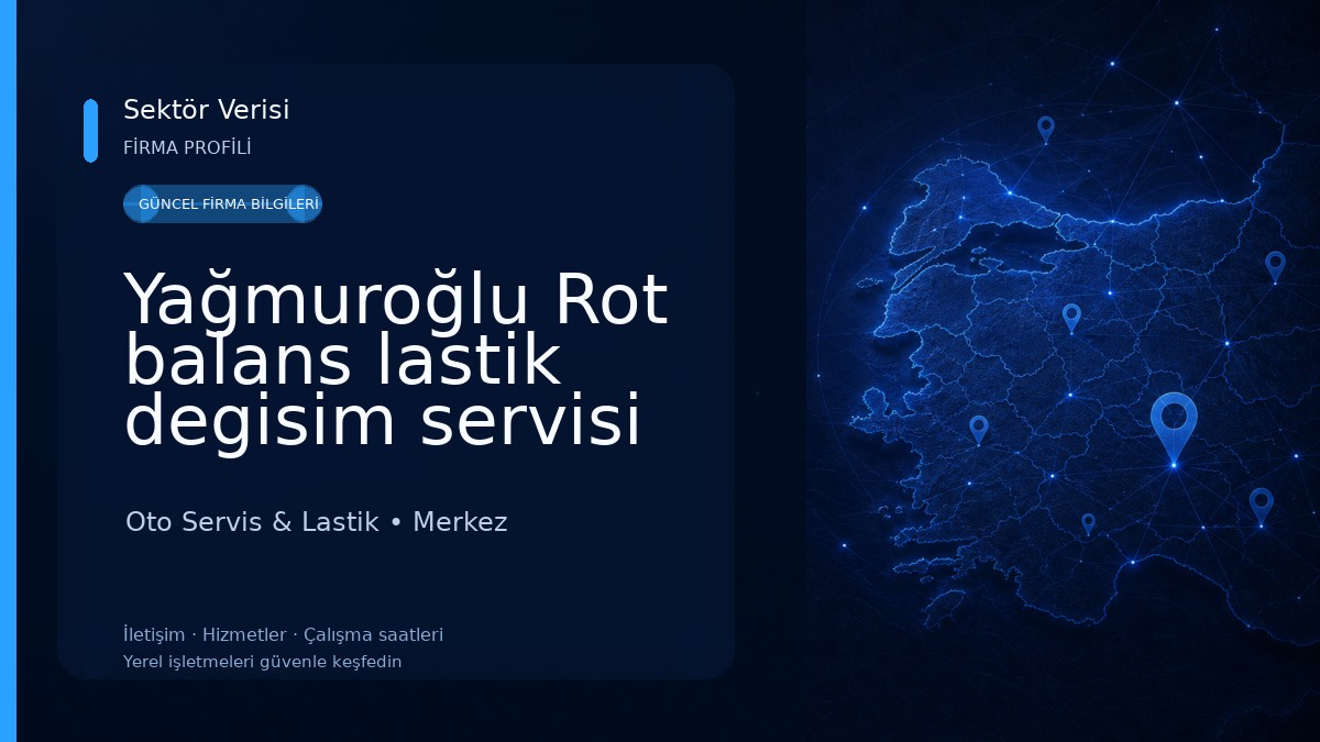 Yağmuroğlu Rot balans lastik degisim servisi Oto Servis & Lastik