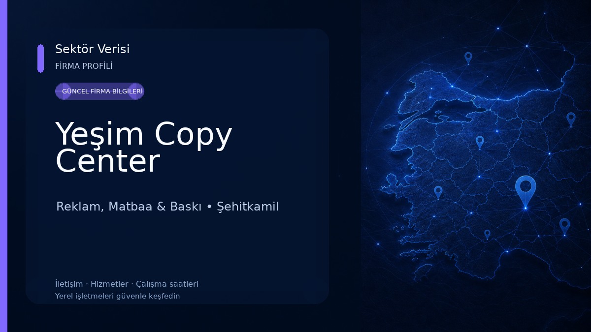 Yeşim Copy Center Reklam, Matbaa & Baskı