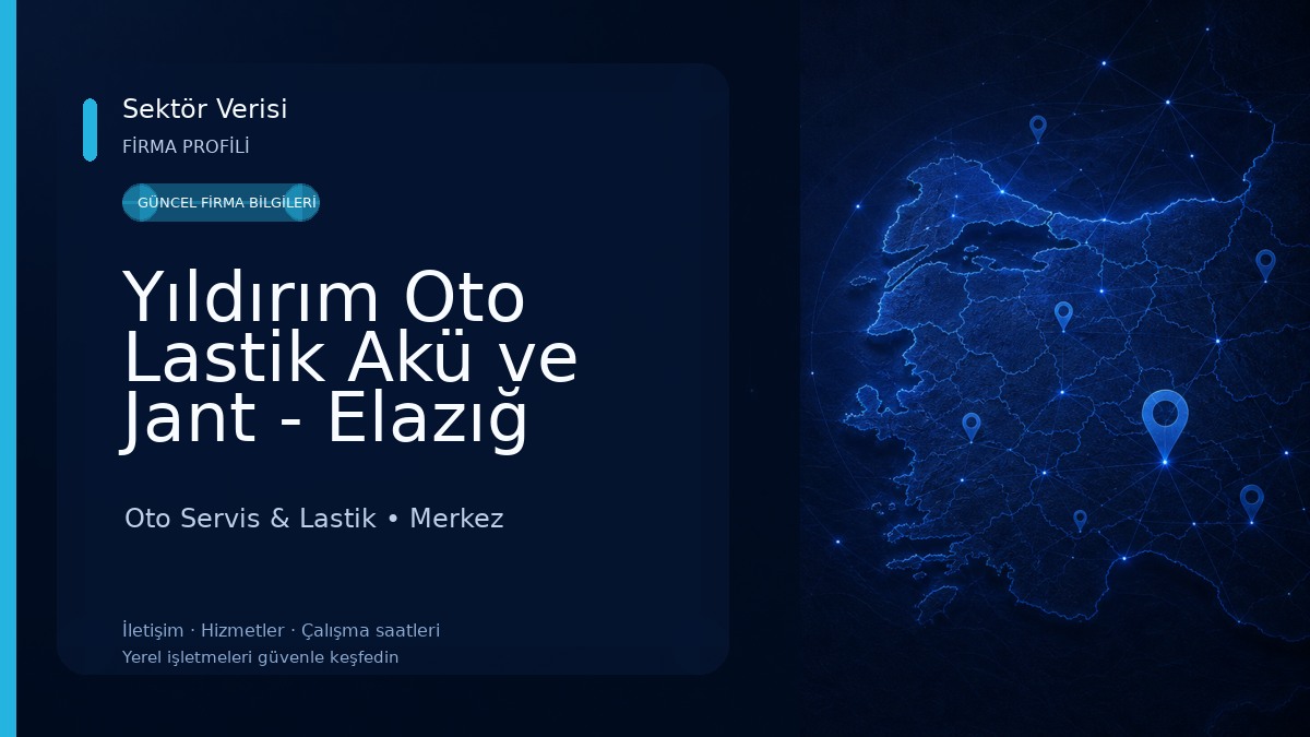Yıldırım Oto Lastik Akü ve Jant - Elazığ Lastikçi Oto Servis & Lastik