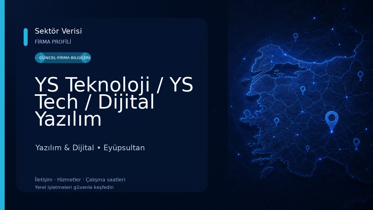YS Teknoloji / YS Tech / Dijital Yazılım Yazılım & Dijital