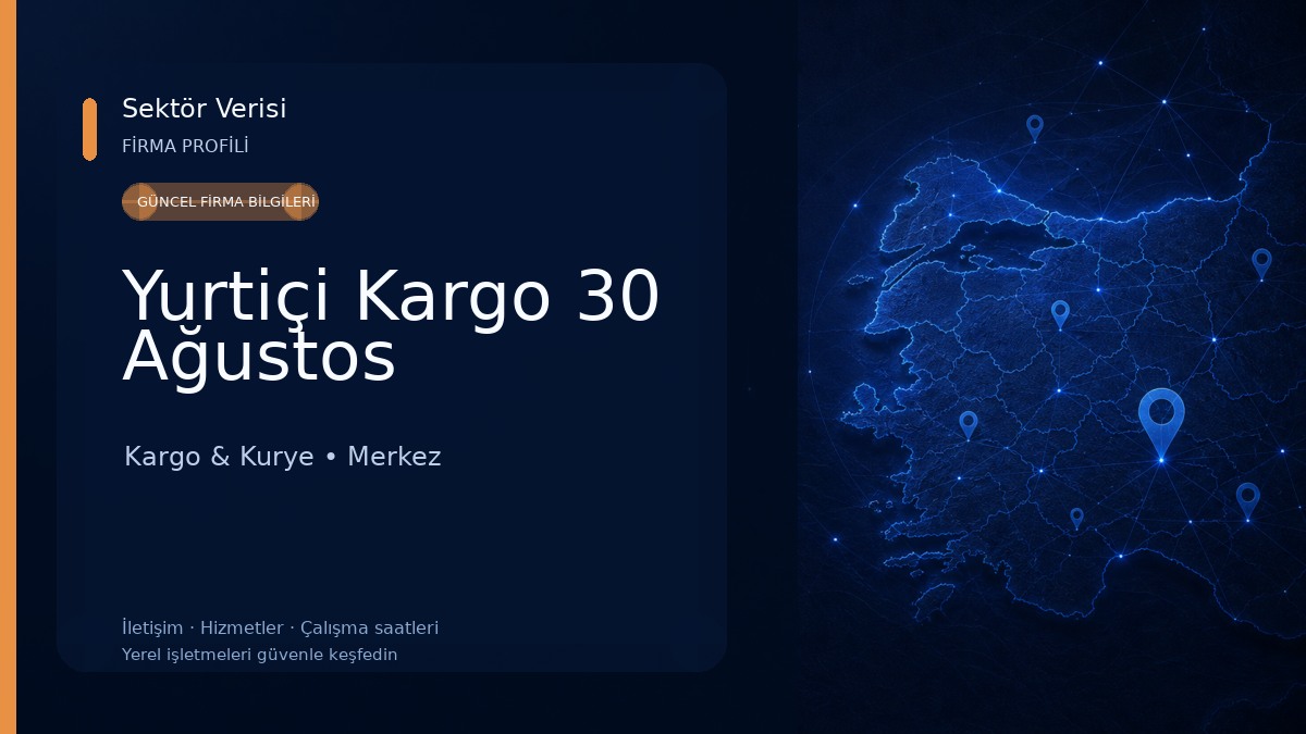 Yurtiçi Kargo 30 Ağustos Kargo & Kurye
