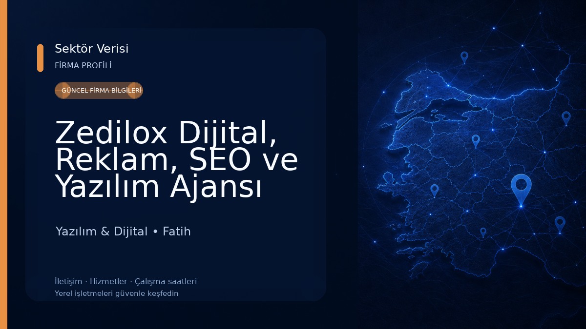 Zedilox Dijital, Reklam, SEO ve Yazılım Ajansı Yazılım & Dijital