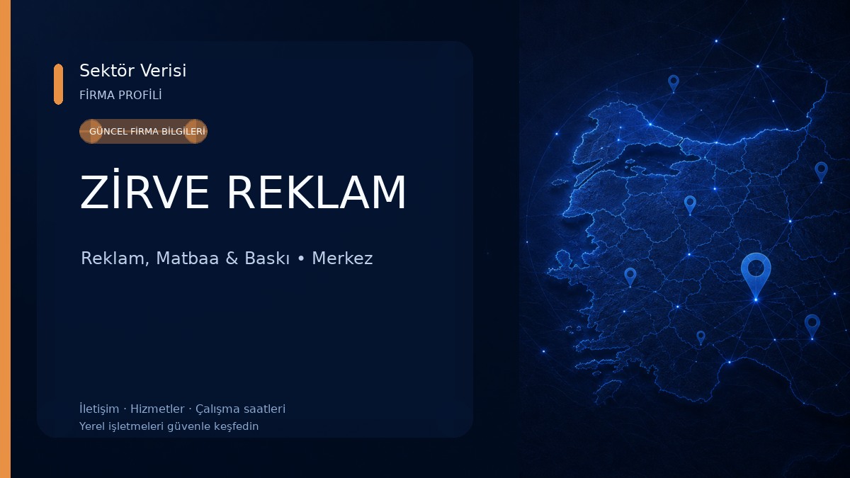 ZİRVE REKLAM Reklam, Matbaa & Baskı